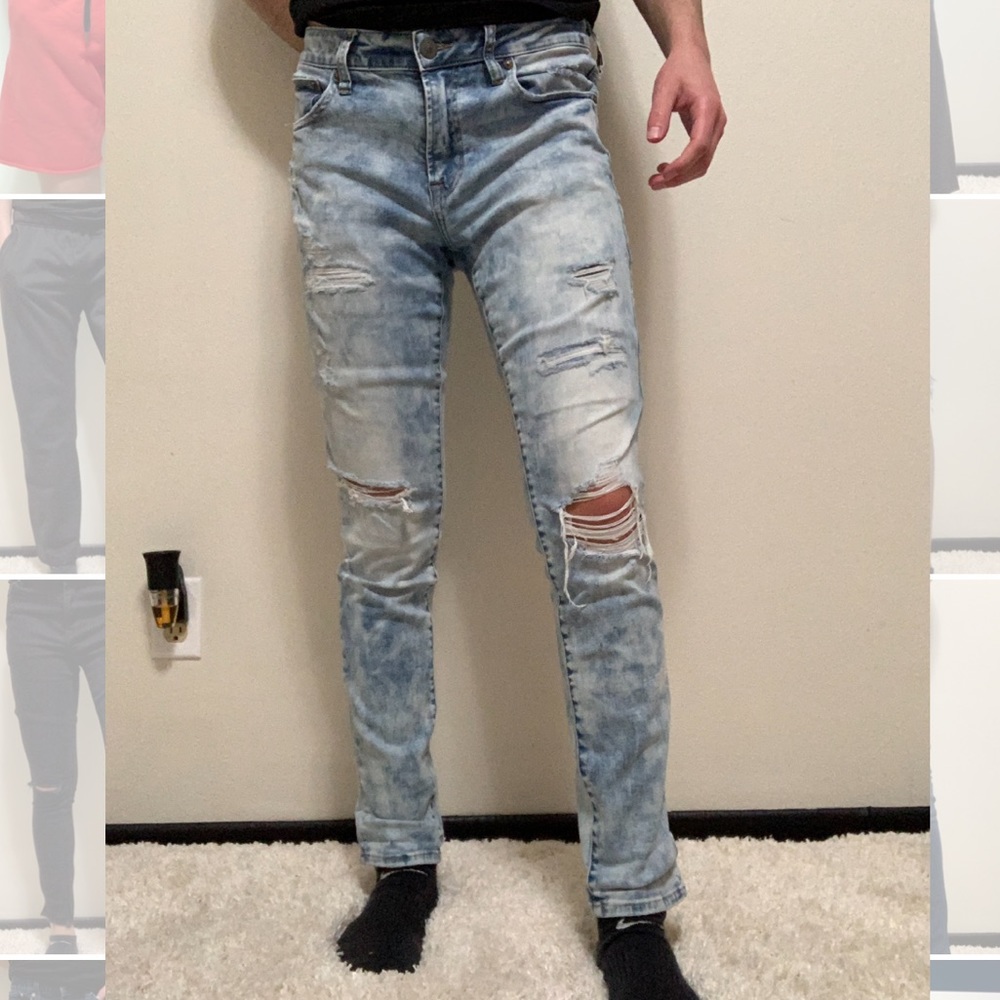Men’s American eagle ripped flex jeans sz 31x32